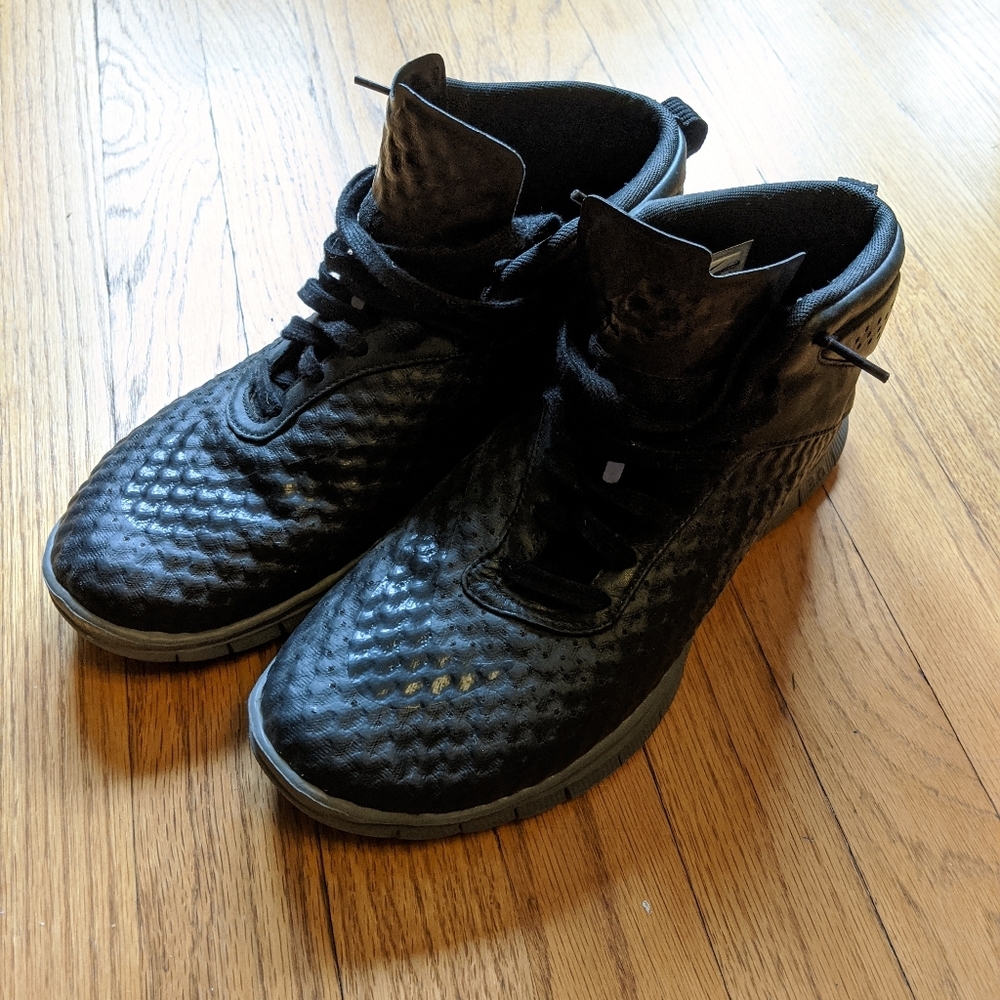 Nike Free Hypervenom Mid Blackout 9.5